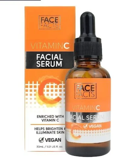 FACEFACTS VITAMIN C FACIAL SERUM.