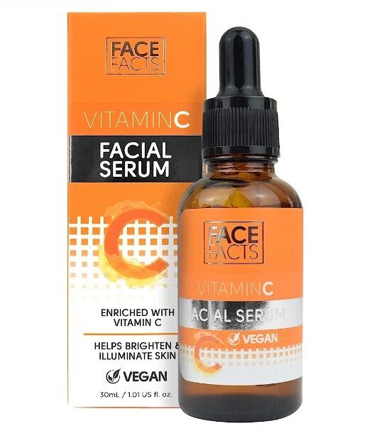 FACEFACTS VITAMIN C FACIAL SERUM.